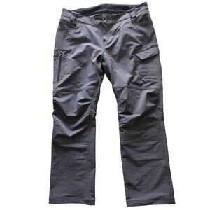 TRUEWERK Women's T2 WerkPant Water Resistant Multi-Pocket Gray Work Pants Sz 14